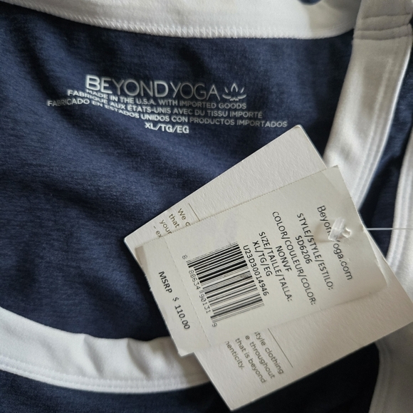 New Beyond Yoga Spacedye Outlines Navy/White Golf Tennis Pickleball Dress XL NWT - Picture 9 of 9